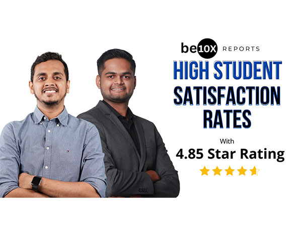 Be10x Achieves Remarkable Student Satisfaction with 4.85 Star Rating: A New Benchmark in EdTech Quality